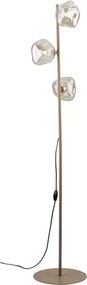 Brilagi - Stojacia lampa VULCANO 3xG9/8W/230V béžová/dymová béžová