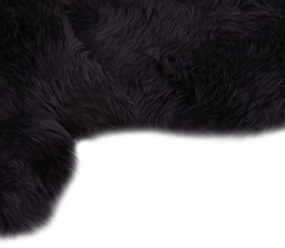 Koberec z ovčej kože tmavosivý 60x180 cm