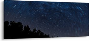 Obraz nočnej oblohy (120x50 cm)