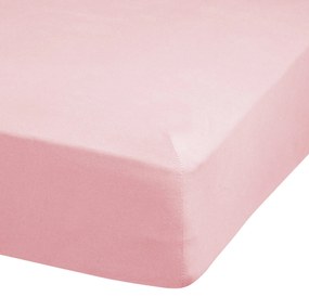 BAVLNENÉ PRESTIERADLO S GUMOU ADELA 180X200X25 CM PUDROVÁ