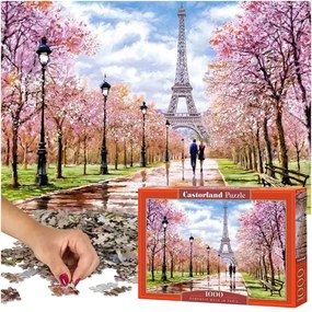 KIK CASTORLAND Puzzle 1000 prvkov Romantická prechádzka v Paríži 68x47cm