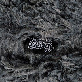 Tmavosivý pelech pre psa ø 75 cm – Love Story