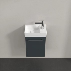 VILLEROY &amp; BOCH Avento závesná skrinka pod umývadielko, 1 dvierka, pánty vľavo, 340 x 202 x 514 mm, Crystal Grey, A87600B1