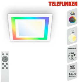 Telefunken 318706TF - LED stmievateľný panel LED/18W/230V 3000-6500K + diaľkové ovládanie