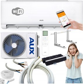 Klimatizátor Aux Q-Smart Eco 3,5 kW samostatný nástenný set Klimatizácia