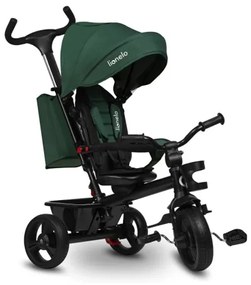Lionelo - Detská trojkolka HAARI zelená/čierna