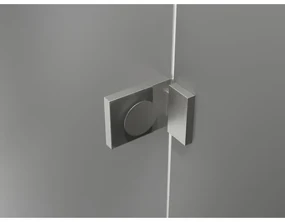 Mexen Lunar, L Duo výklopný sprchový kút 120 x 75 cm, 8mm číre sklo, oceľový profil, 834L-120L-075P-97-00