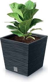 Plastový kvetináč DFS240 24 cm - biela