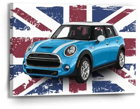 Sablio Obraz Mini sedan Britská vlajka - 90x60 cm