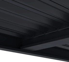 DEOKORK Záhradná hliníková pergola do steny 6x4 m (antracit)