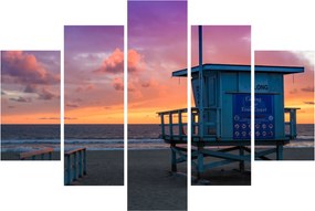 Obraz z pláže Santa Monica (150x105 cm)