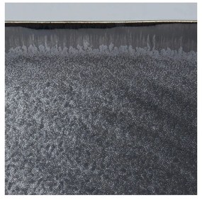 Tmavomodrý keramický tanier MIJ Matt, 33 x 19 cm