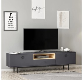 TV stolík/skrinka Dedoto (antracit) . Akcia -19%. Vlastná spoľahlivá doprava až k Vám domov. 1095476