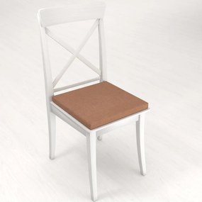 Biante Štvorcový podsedák BKW-203 Hnedý žíhaný - 38x38x3 cm
