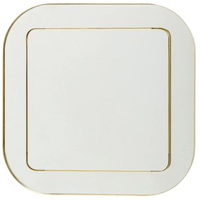 Double Row nástenné zrkadlo zlaté 80x80 cm