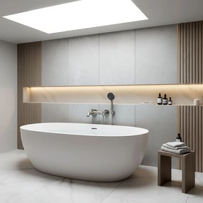 Rea Foster, vaňová batéria s ručnou sprchovou súpravou, brúsená oceľ, REA-B6326