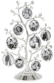 Kovový stojací rámček v striebornej farbe 27x18 cm Family Tree – Zilverstad