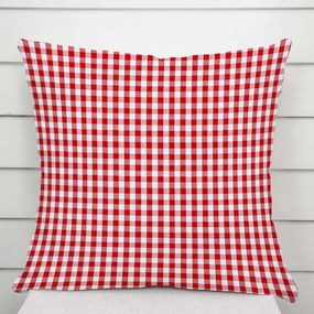 Biante Bavlnená obliečka na vankúš Olivia OL-008 Červeno-biela kocka malá 40 x 60 cm