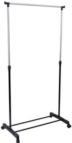 Vešiakový stojan na kolieskach ELA čierny