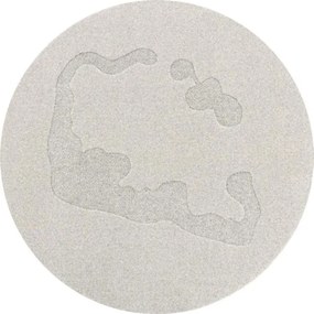 Koberec Agnella Morphic Atole svetlosivý kruh
