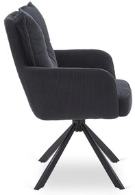 Otočná stolička MAGNUS čierna
