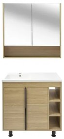 Kúpeľňová zostava s umývadlom Naturel Lucca 79x70x45 cm dub matný LUCCASET80D, 1 ks