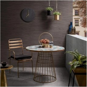 Hliníkový okrúhly odkladací stolík ø 39 cm Rhet – Kave Home