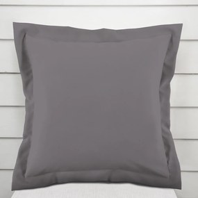 Biante Bavlnená obliečka na vankúš s lemom Moni MO-077 Sivá 35 x 45 cm