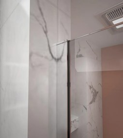 Erga Paris, sprchová zástena Walk-In 30x200 cm, 8mm číre sklo, chrómový profil, ERG-V02-PARIS-030x200-CL-CR