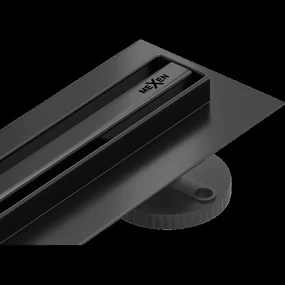Mexen Flat 360° Slim odtokový žľab otočný 60 cm, čierna - 1741060