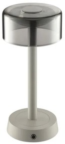 Brilliant - RAZOR dotyková stolná LED lampa, stmievateľná a nabíjateľná, LED/2,5W/5V 2700K IP44 sivá