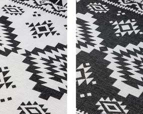 Obojstranný koberec Elle Decoration GEMINI Dynamic čierny