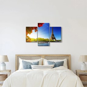 Obraz - jeseň v Paríži (90x60 cm)