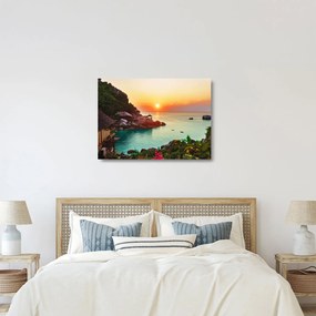 Sklenený obraz nádhernej pláže (70x50 cm)