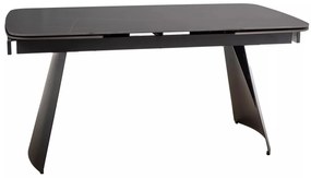 Rozkládací jídelní stůl Bacardi 160/240 cm černý