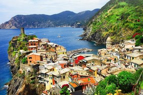 Fototapeta talianska dedinka na pobreží