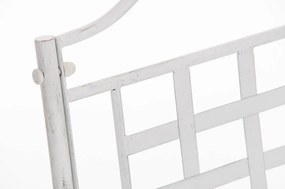 Kovová stolička Lotta s područkami - Biela antik