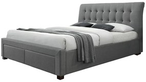 Posteľ Percy 160 sivá/orech