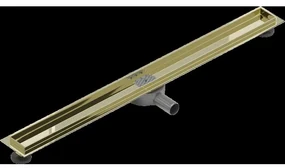 Mexen Flat 360 teleso odtokového sprchového žľabu s otočným sifónom 80 cm, Zlatá - 1540080