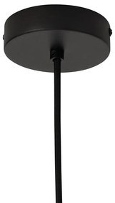 Bohemian závesné svietidlo čierne s bambusom - Lily