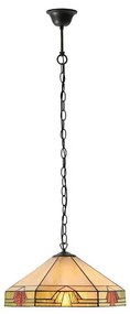 Endon 64285 - Luster na reťazi Tiffany NEVADA 1xE27/60W/230V Ø 35 cm