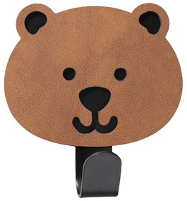 Hnedý oceľový háčik bez vŕtania Bear Nupo – LIND DNA