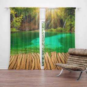 Sablio Záves Jazierko s vodopádom: 2 ks 140x250 cm