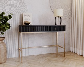 Toaletní stolek Maggiore 104 cm černý/zlatý