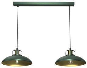 Luster na lanku FELIX 2xE27/60W/230V zelená