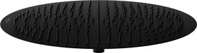 Mexen sprchová nerezová hlavica Round 40 cm, čierna, 79240-70