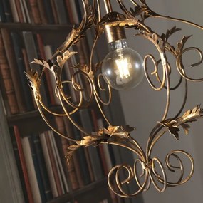 ONLI - Luster na reťazi CONTESSA 1xE27/22W/230V bronzová