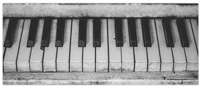 Obraz starého klavíra (120x50 cm)