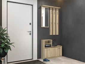 Predsieňová zostava Vayan 1 (dub sonoma) (so zrkadlom). Akcia -20%. Vlastná spoľahlivá doprava až k Vám domov. 1132527