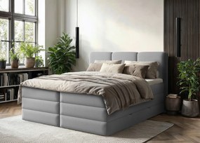 XXXLutz BOXSPRINGOVÁ POSTEĽ, 180/200 cm, sivá MID.YOU - Online Only spálne - 000298015407
